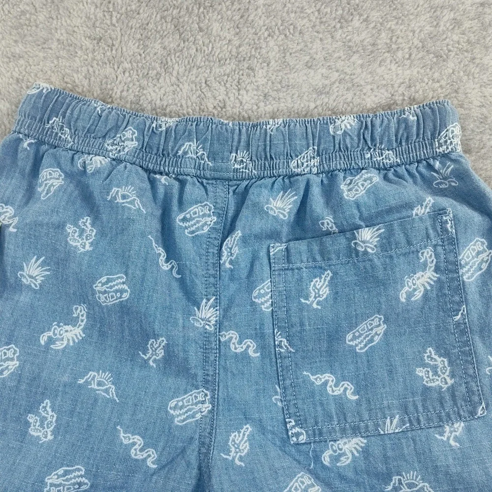 365 Kids Garanimals Boys Size 6 Shorts Blue Dinosaurs‎ Fun  Pull-On NEW 👀📸📏